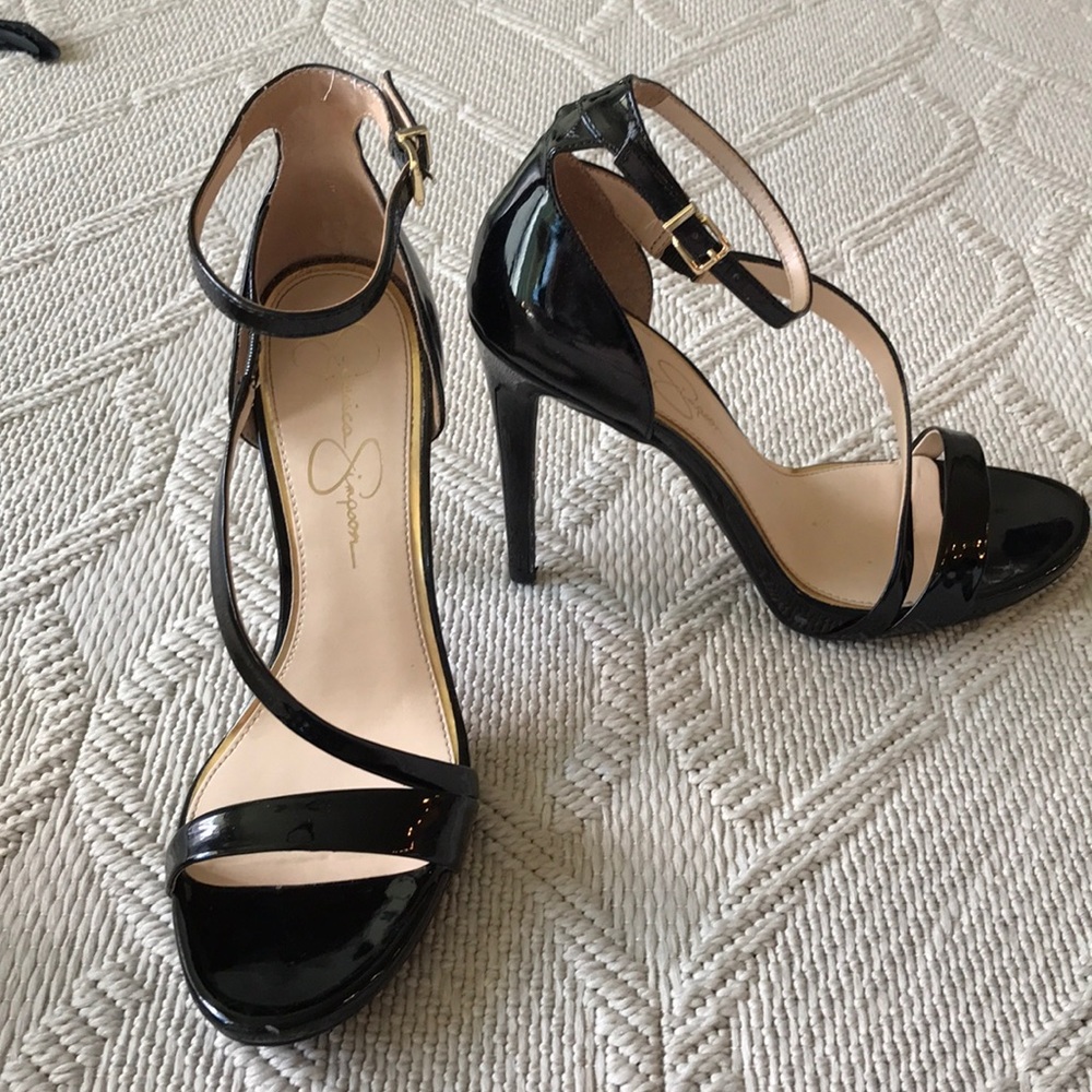 Jessica Simpson Black Sandal Pumps